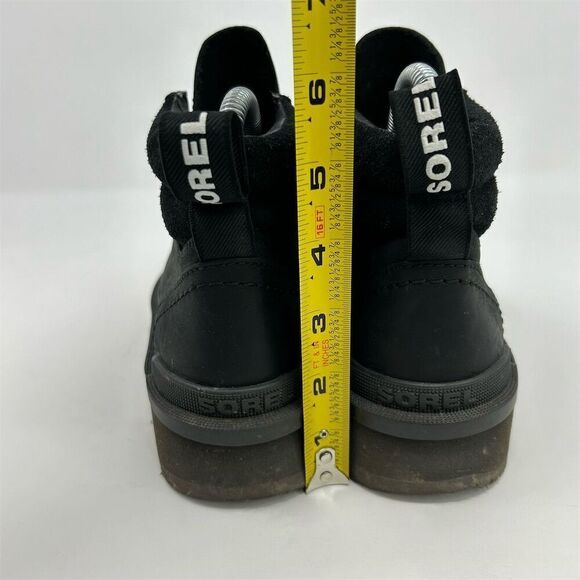 Sorel Women's Chukka Boots Size 5 Black Leather Lace-Up Casual **NO LACES** - Picture 10 of 13